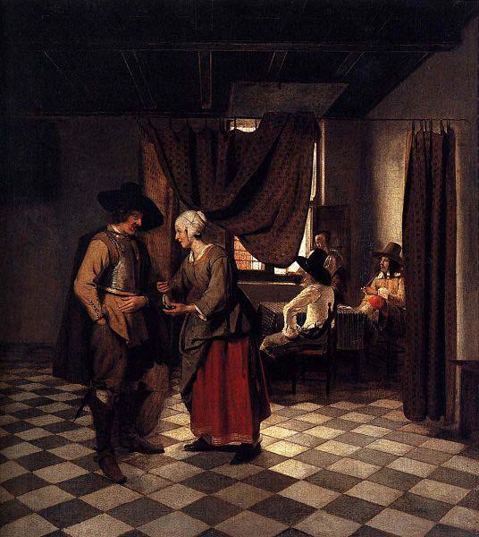 Pieter de Hooch Paying the Hostess China oil painting art